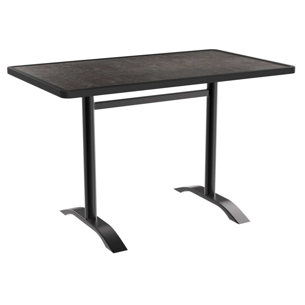 Horeca terras tafel Rene Dubbel | inklapbaar | 115x70 cm | Resalit koper