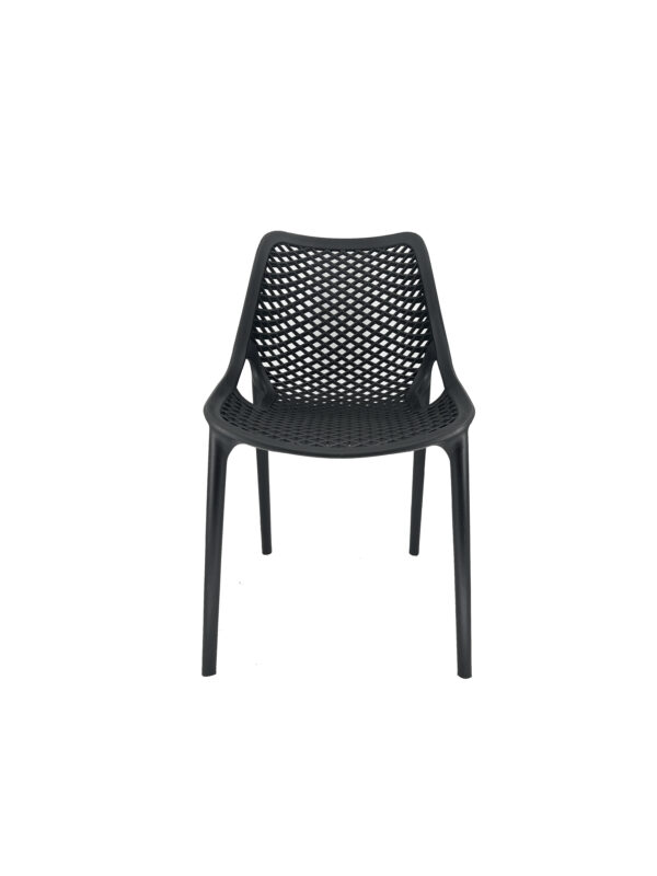 Patiostoel Solea zwart stapelbare bistrostoel polypropyleen met glasvezel - Afbeelding 5