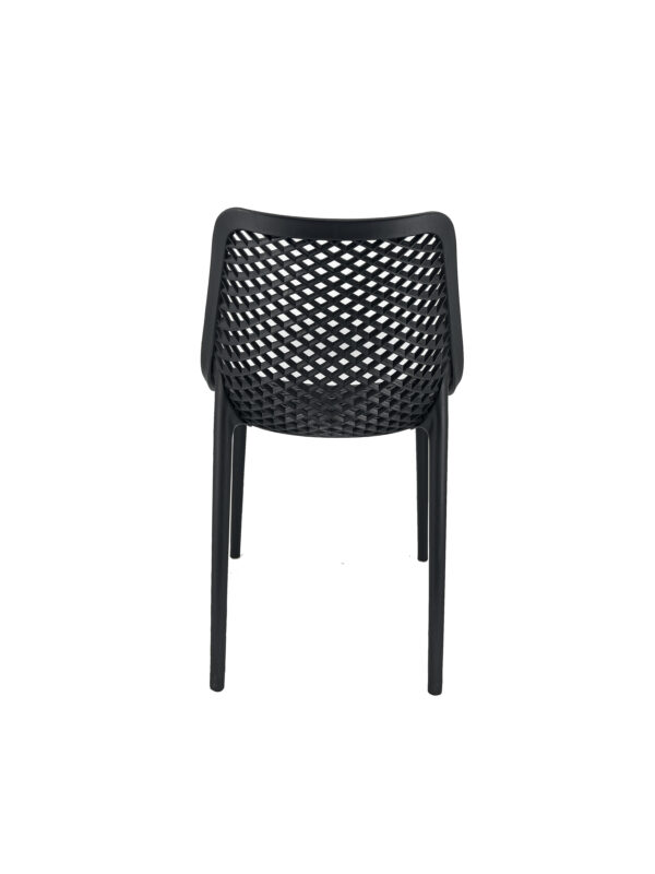Patiostoel Solea zwart stapelbare bistrostoel polypropyleen met glasvezel - Afbeelding 6