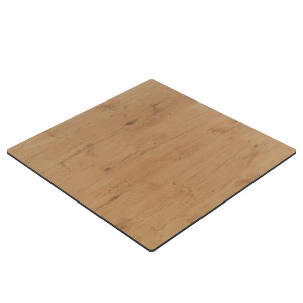Horeca terras tafel Borkum | 70x70 cm | HPL Compact Eiken Sumava - Afbeelding 2