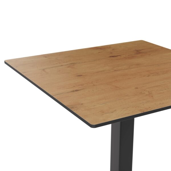 Horeca terras tafel Borkum | 70x70 cm | HPL Compact Eiken Sumava - Afbeelding 3