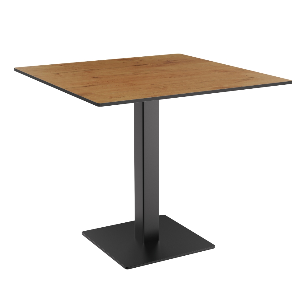 Horeca terras tafel Borkum | 80x80 cm | HPL Compact Eiken Sumava