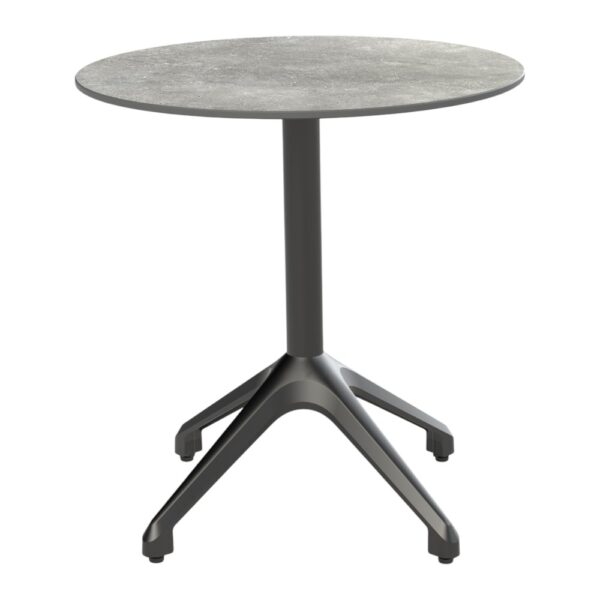 Onderstel voor buitentafel Zelfstellend | Luna Wiebelvrij | Aluminium in zwart | Opvouwbaar - Afbeelding 8