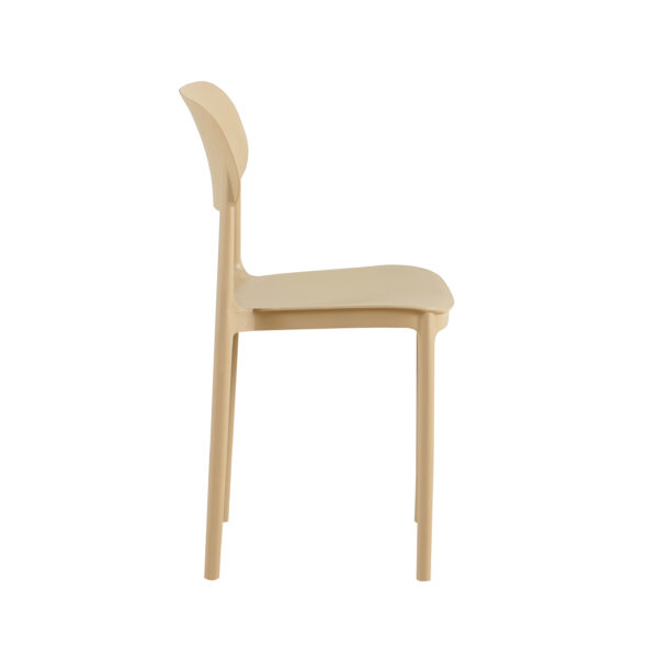 Terrasstoel Mini Capri beige | Gastro stoel buiten stapelbaar - Afbeelding 6