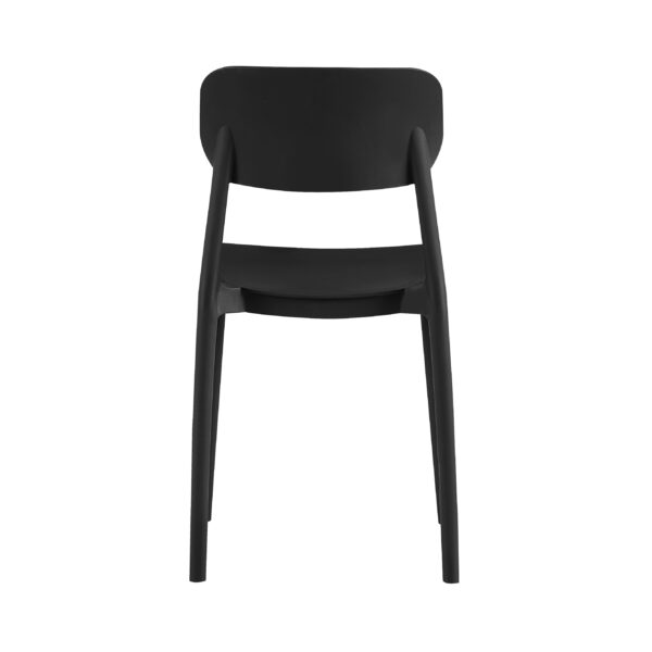 Terrasstoel Mini Capri zwart | Gastro stoel buiten stapelbaar - Afbeelding 5