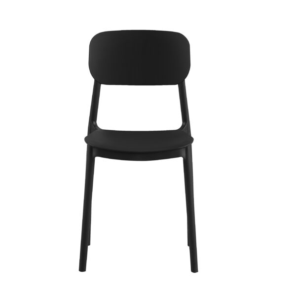 Terrasstoel Mini Capri zwart | Gastro stoel buiten stapelbaar - Afbeelding 3