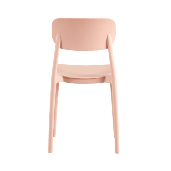 Terrasstoel Mini Capri roze | Gastro stoel buiten stapelbaar - Afbeelding 4