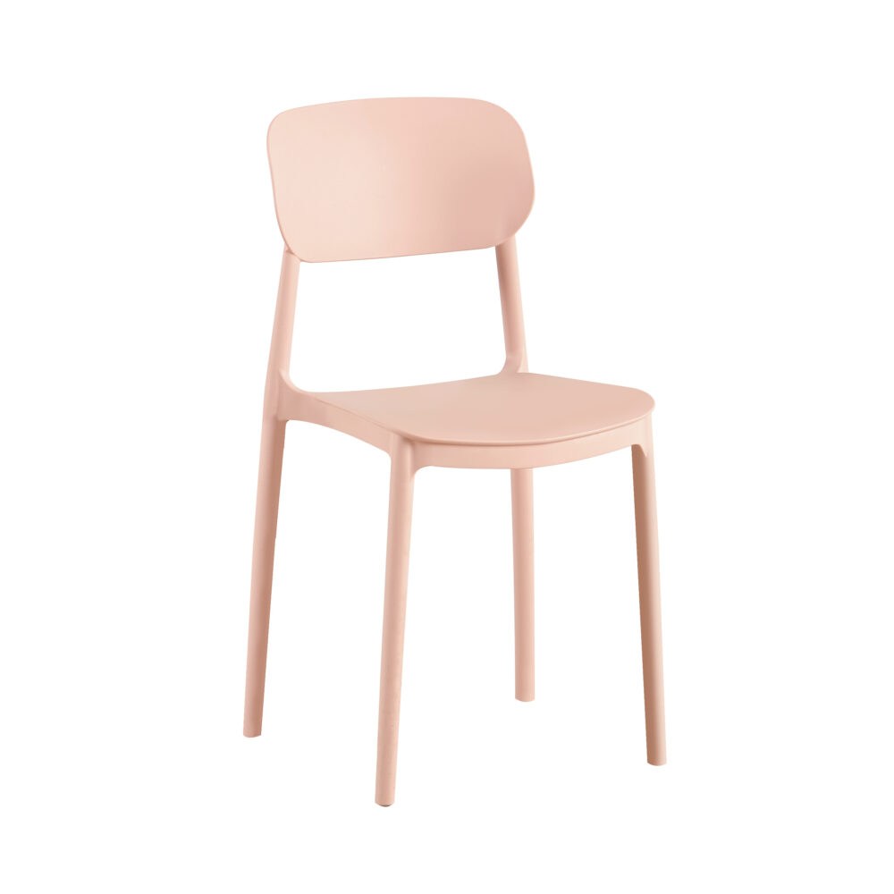 Terrasstoel Mini Capri roze | Gastro stoel buiten stapelbaar