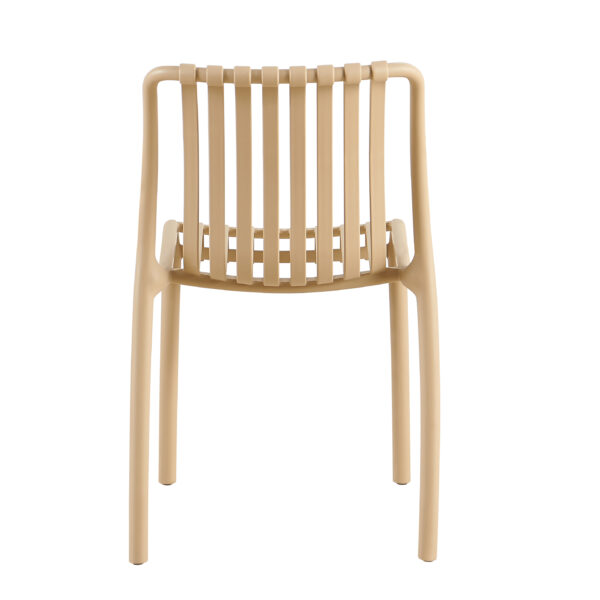 Terrasstoel Bianca beige | Gastro stoel buiten stapelbaar - Afbeelding 4