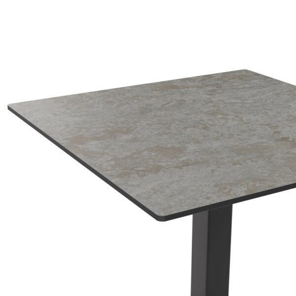 Horeca terras tafel Borkum | 60x60 cm | HPL Compact Cement Grijs - Afbeelding 2