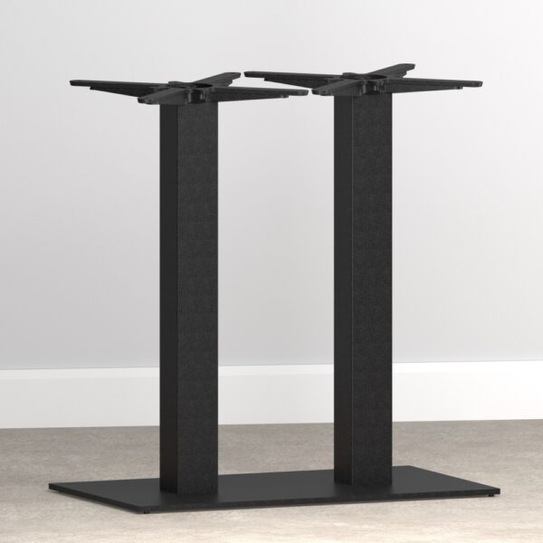 Gietijzeren tafelframe dubbel | vlakke bodemplaat 40cm x 70 cm - Afbeelding 5