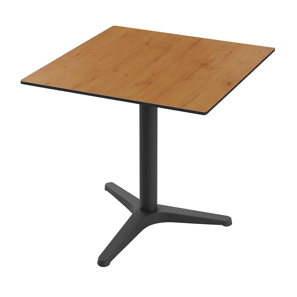 Horeca terrastafel NICO | 70x70 cm | HPL Compact Eik Sumava