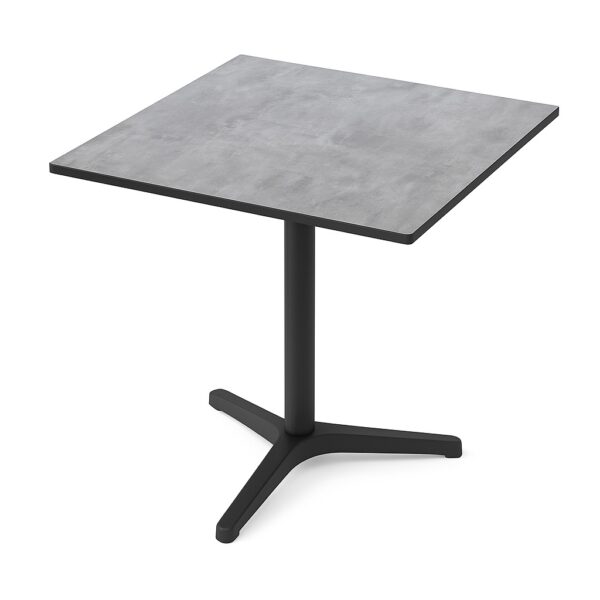 Horeca terrastafel NICO | 70x70 cm | HPL Compact Beton Grijs | Made in Germany