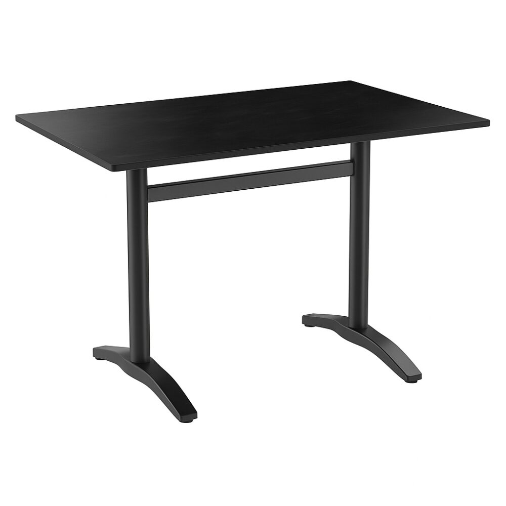 Horeca terras tafel Richard Dubbel | 120x70 cm | HPL Compact donker leisteen