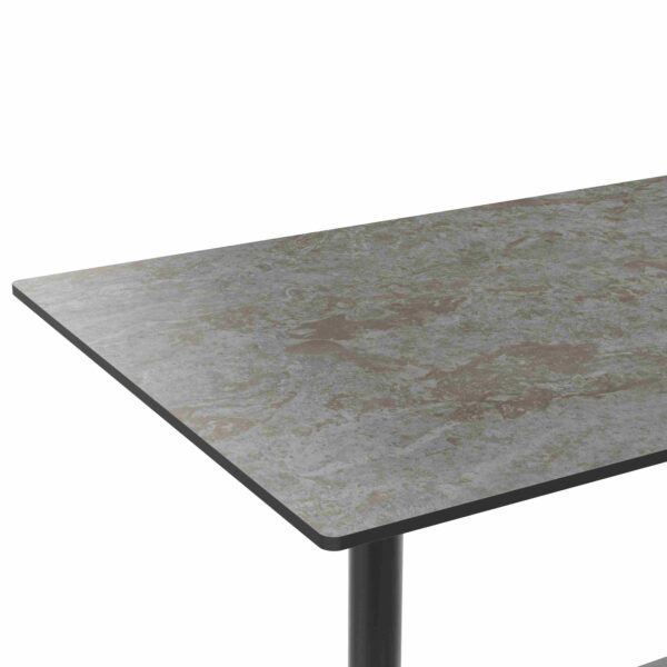 Horeca terras tafel Richard Dubbel | 120x80 cm | HPL Compact Cement Grijs - Afbeelding 2