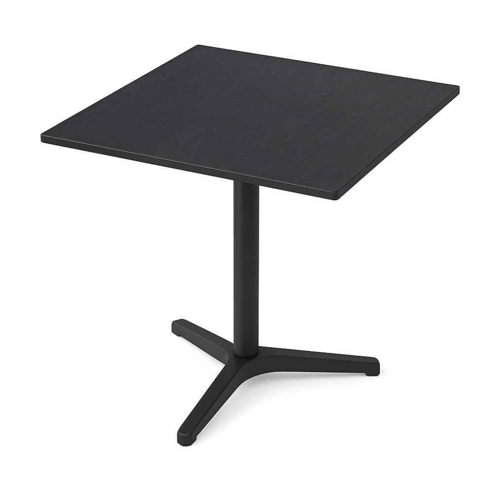 Horeca terrastafel NICO | 70x70 cm | HPL Compact Graphite Slate | Made in Germany