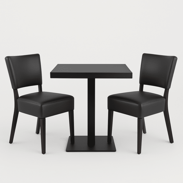 Horeca eetset "Lagos" met tafel 70x70 cm & 2 stoelen - Ideaal voor restaurant, café, bar, bistro