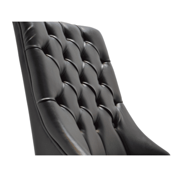 Riga I massief houten stoel | zwart | Chesterfield - Afbeelding 4