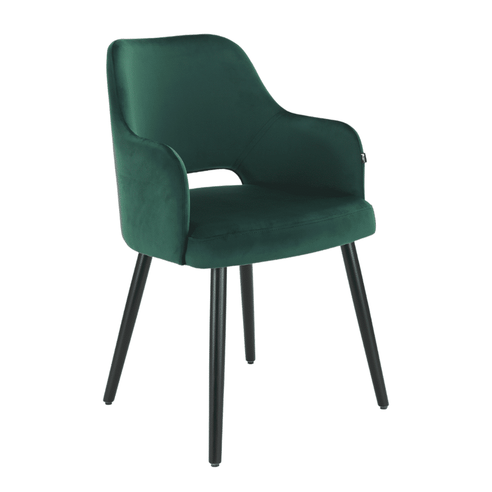 Horeca stoel | Eleganza Comfort | Fluweelgroen