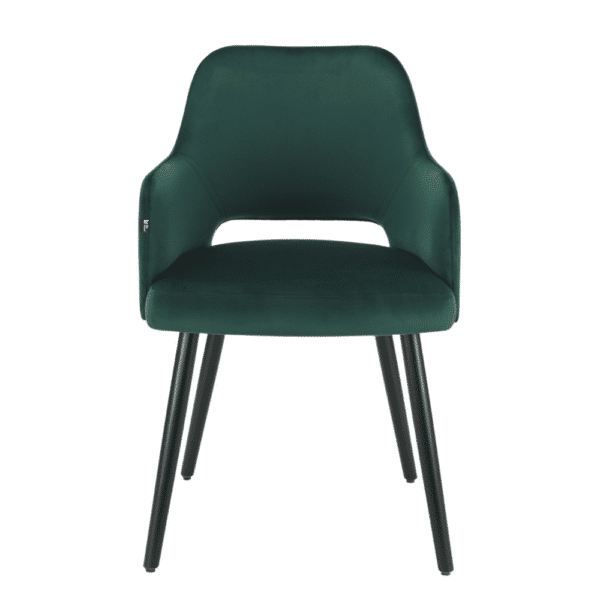 Horeca stoel | Eleganza Comfort | Fluweelgroen - Afbeelding 2