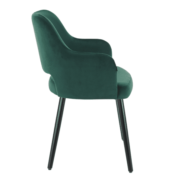 Horeca stoel | Eleganza Comfort | Fluweelgroen - Afbeelding 3