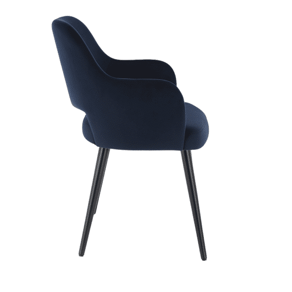 Horeca stoel | Eleganza Comfort | Fluweel blauw - Afbeelding 3