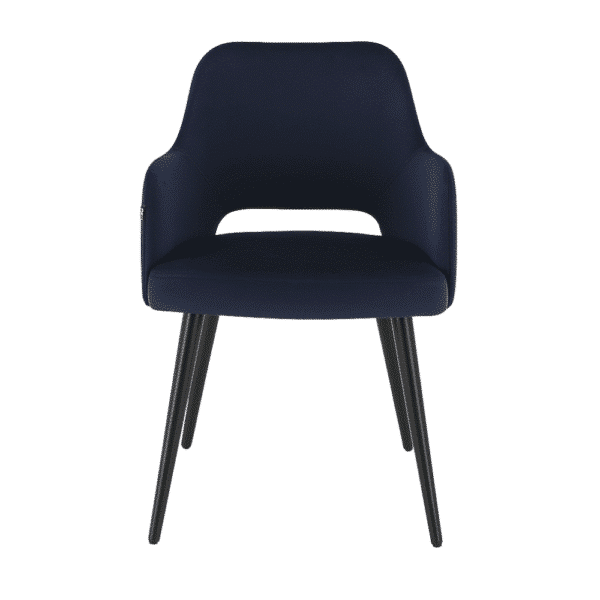 Horeca stoel | Eleganza Comfort | Fluweel blauw - Afbeelding 2