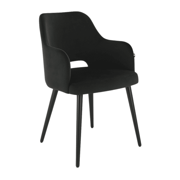 Horeca stoel | Eleganza Comfort | fluweel antraciet