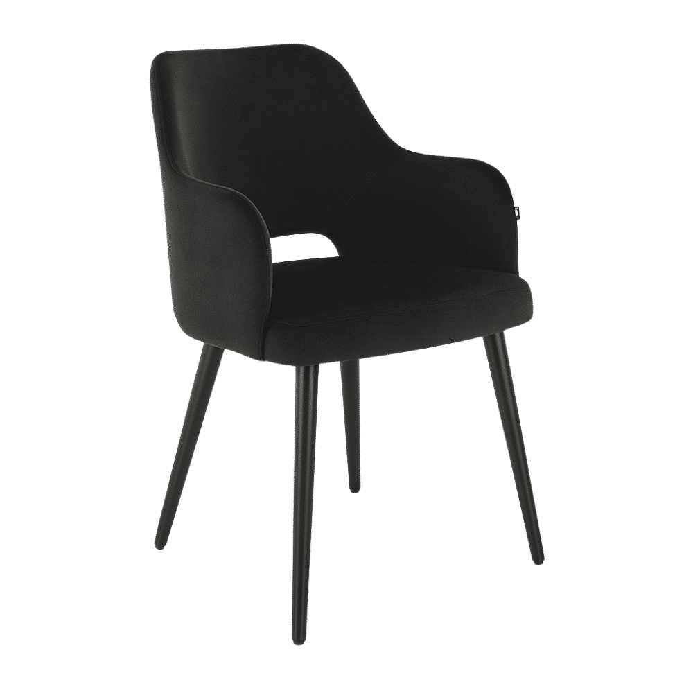 Horeca stoel | Eleganza Comfort | fluweel antraciet