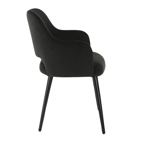 Horeca stoel | Eleganza Comfort | fluweel antraciet - Afbeelding 3