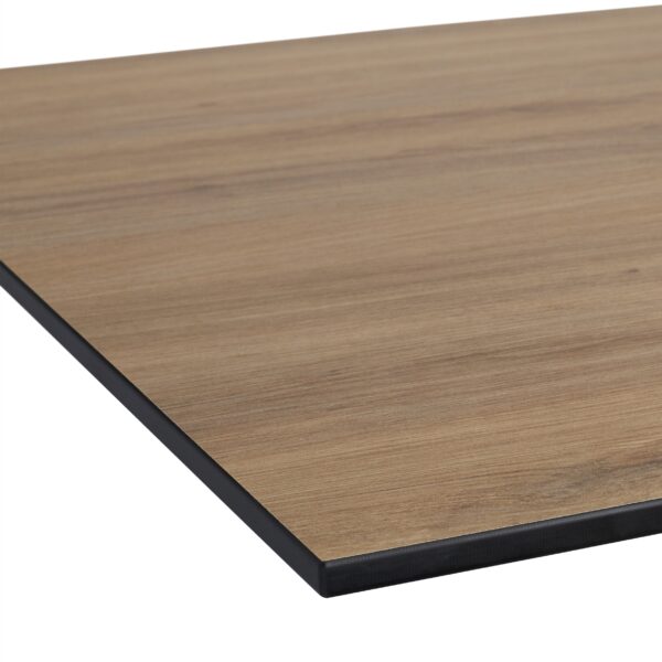 Horeca terras tafel Richard Dubbel | 120x70 cm | HPL Compact Natuurlijk Eiken | Gemaakt in Duitsland - Afbeelding 2
