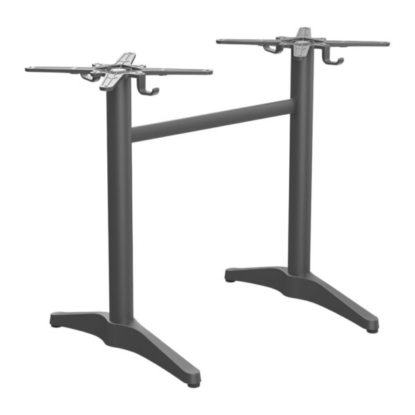 Horeca terras tafel Richard Dubbel | 120x70 cm | HPL Compact Beton | Made in Germany - Afbeelding 4