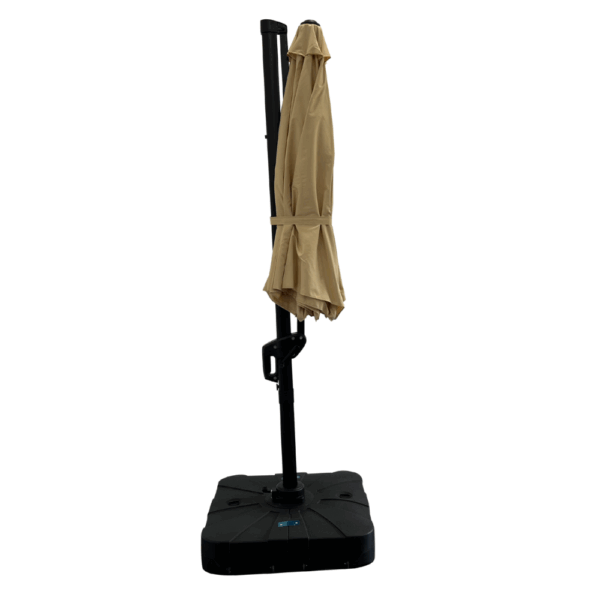 Horeca zweefparasol Bari Beige, Ø 300 cm, 8 stokjes, in hoogte verstelbaar, 360° draaibaar, 210 g/m² polyester, waterafstotend, zonder valletje - Afbeelding 5
