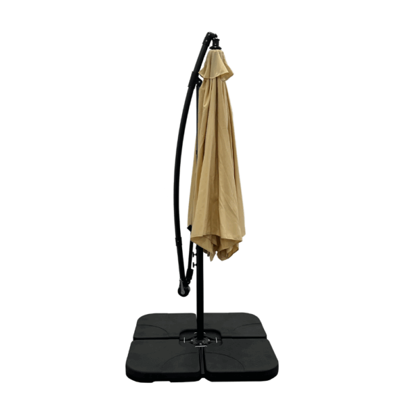 Rimini zweefparasol | Zijstokparasol Ø 3 m | Beige - Afbeelding 3