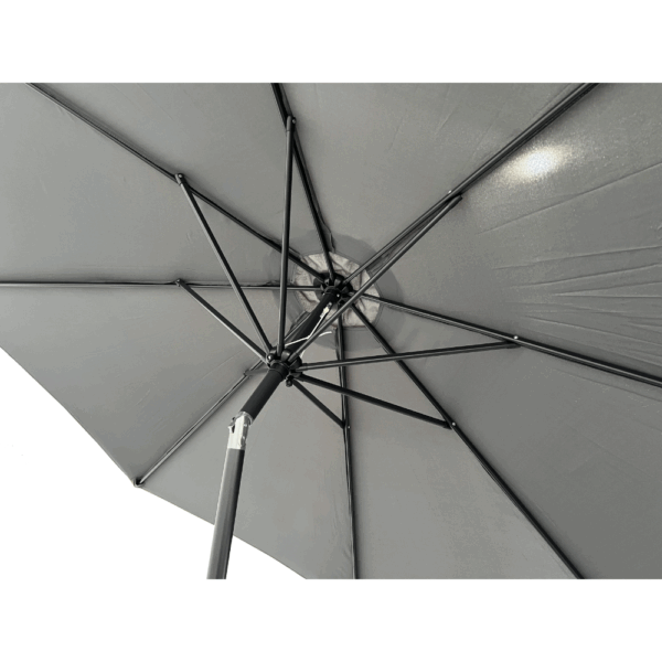 Verona | Middelste parasol Ø 3 m | Grijs - Afbeelding 4
