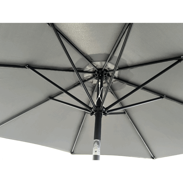 Verona | Middelste parasol Ø 3 m | Grijs - Afbeelding 5