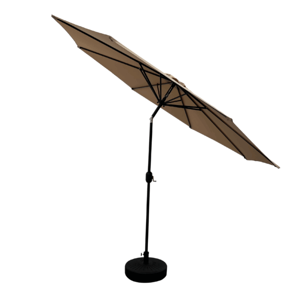 Verona | Middelste parasol Ø 3 m | Taupe - Afbeelding 2