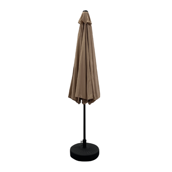 Verona | Middelste parasol Ø 3 m | Taupe - Afbeelding 3