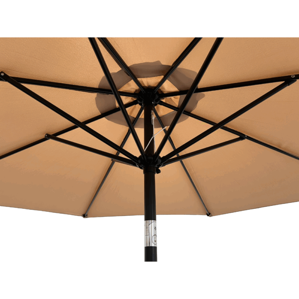 Verona | Middelste parasol Ø 3 m | Taupe - Afbeelding 5