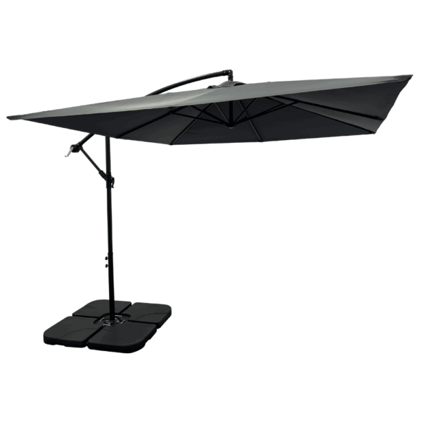 Sorrento zweefparasol 2,5 x 2,5 m | grijs - Afbeelding 2