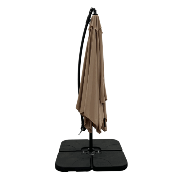 Sorrento zweefparasol 2,5 x 2,5 m | taupe - Afbeelding 3