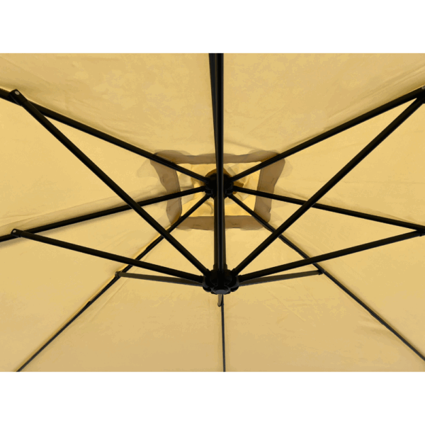Sorrento zweefparasol | Zijstokparasol 2,5 x 2,5 m | Beige - Afbeelding 5
