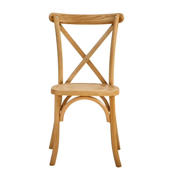 Lano | Crossback houten stoel | houten zitting | stapelbaar - Afbeelding 2