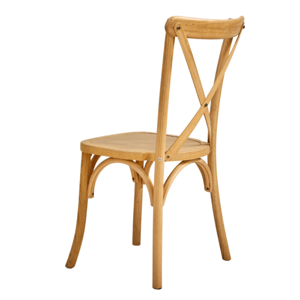 Lano | Crossback houten stoel | houten zitting | stapelbaar - Afbeelding 4