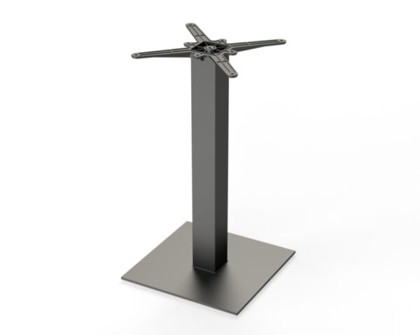 Horeca terras tafel Borkum | 70x70 cm | HPL Compact Graphite Slate | Made In Germany - Afbeelding 4