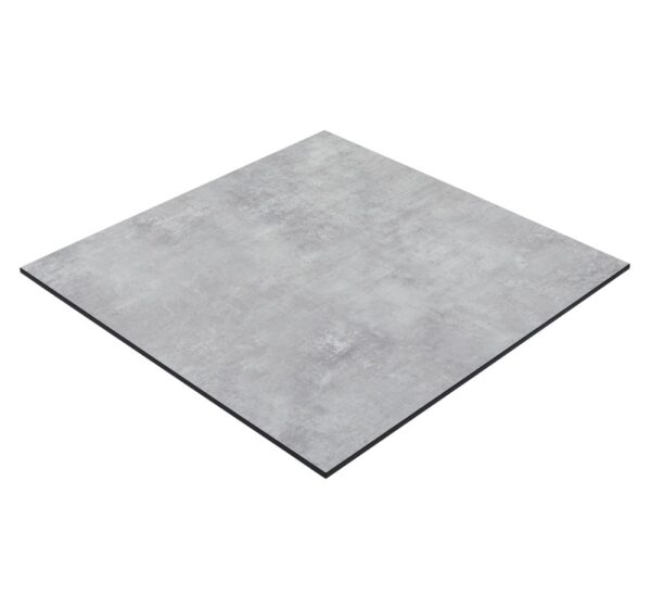 Horeca terras tafel Borkum | 70x70 cm | HPL Compact Beton Grijs | Made In Germany - Afbeelding 3