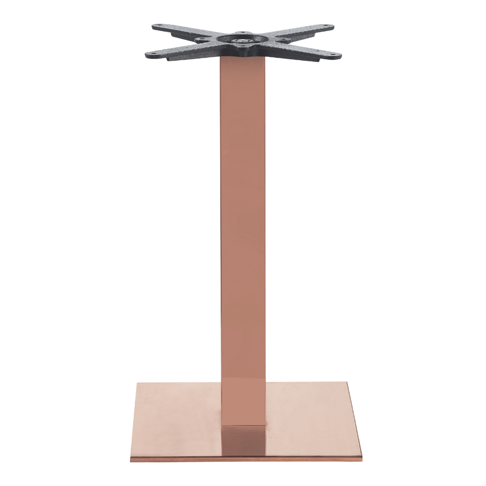 Rosé tafelframe - 40x40 cm gietijzer met roségouden afwerking | Premium horecakwaliteit