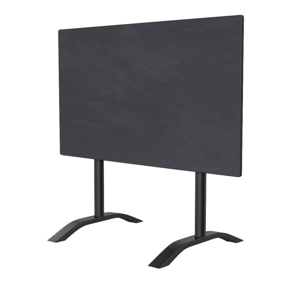 Horeca terras tafel Rene Double | opvouwbaar | 120x70 cm | HPL Compact donker leisteen - Afbeelding 3