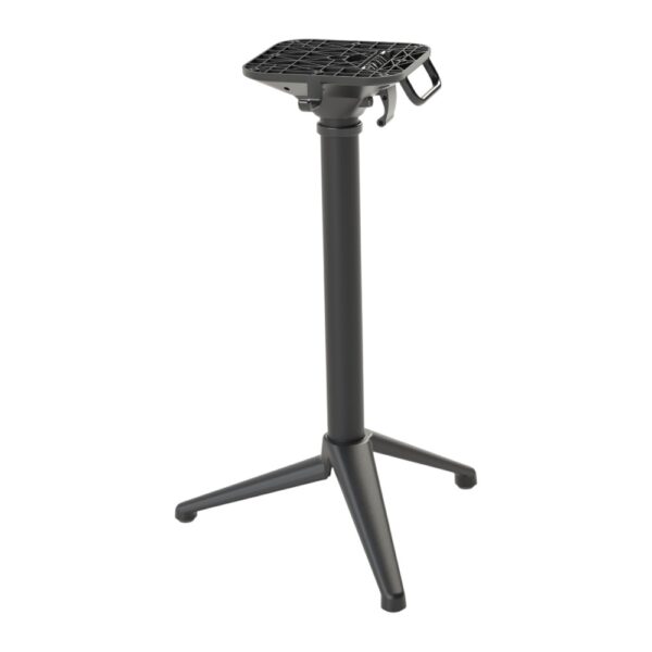 Balkontafel Terrastafel rond "Hannah" | HPL Compact Ø 60 cm | zwart | inklapbaar - Afbeelding 4