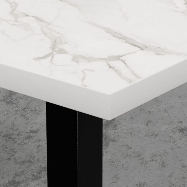 Horeca tafelblad | marmer wit | 200x100 cm - Afbeelding 2